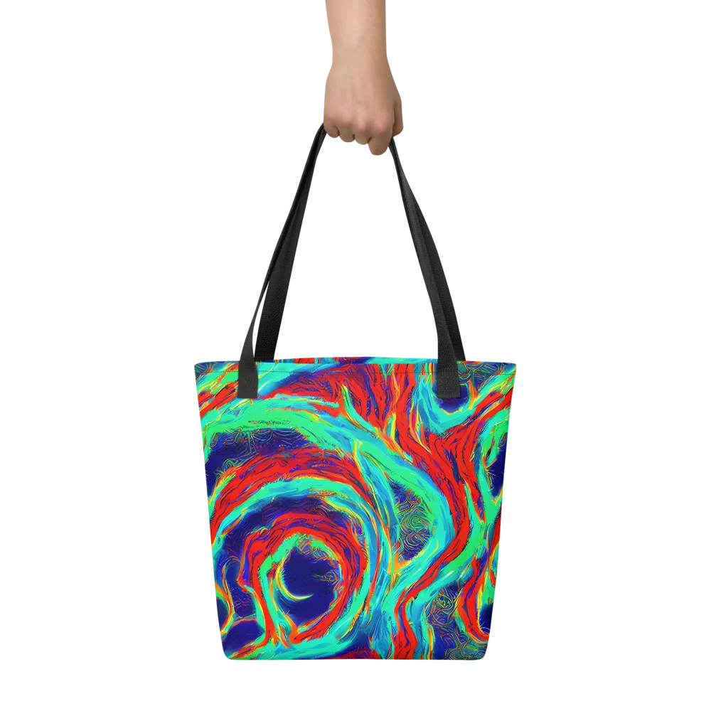 Cerulean Cyclone on Tote Bag — Front