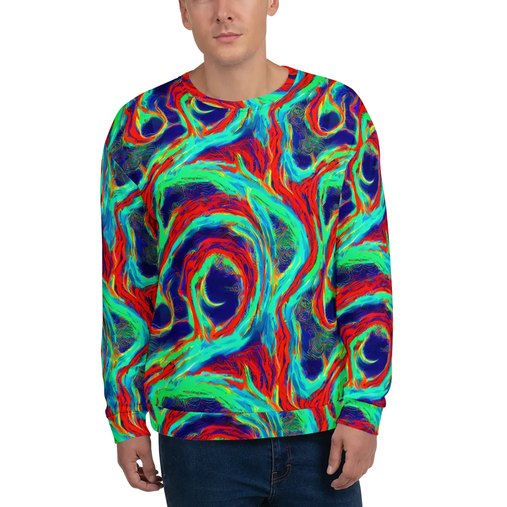 Cerulean Cyclone on Sweatshirt — Front