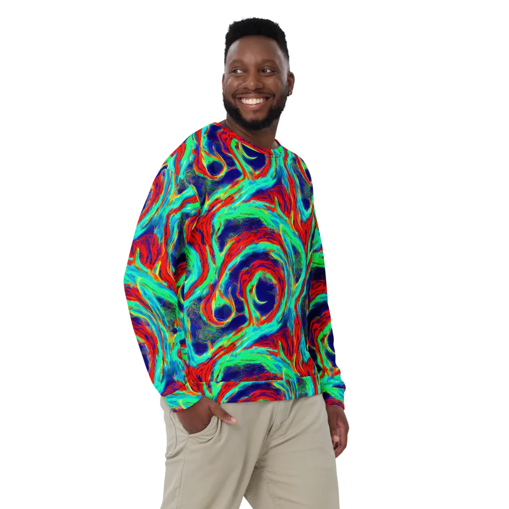 Cerulean Cyclone on Sweatshirt — Front