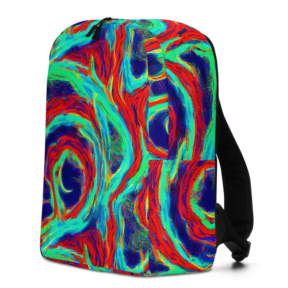 Cerulean Cyclone on Minimalist Backpack — Left