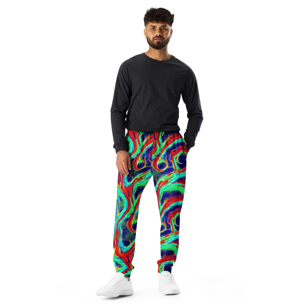 Cerulean Cyclone on Men's Joggers — Front