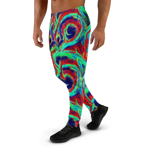 Cerulean Cyclone on a Men's Joggers