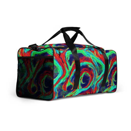 Cerulean Cyclone on a Duffle Bag