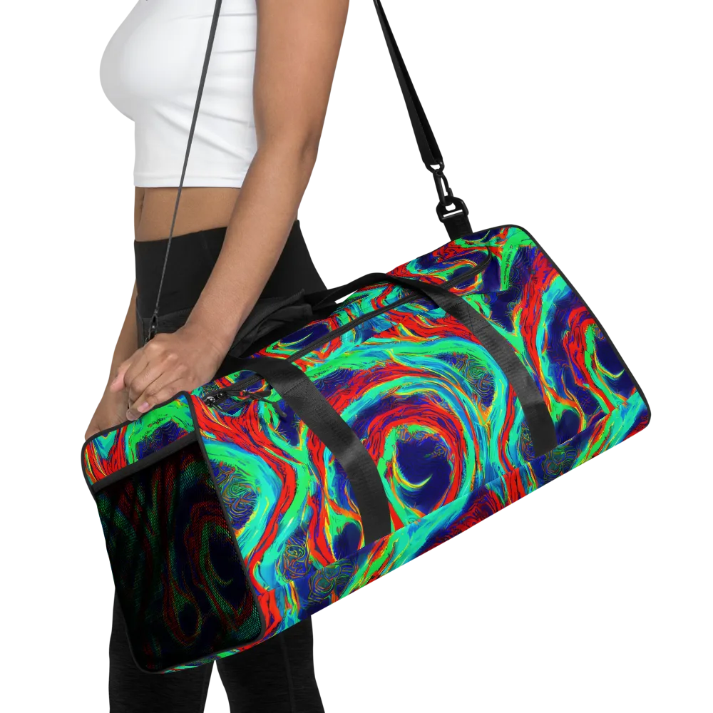 Cerulean Cyclone on Duffle Bag — Front