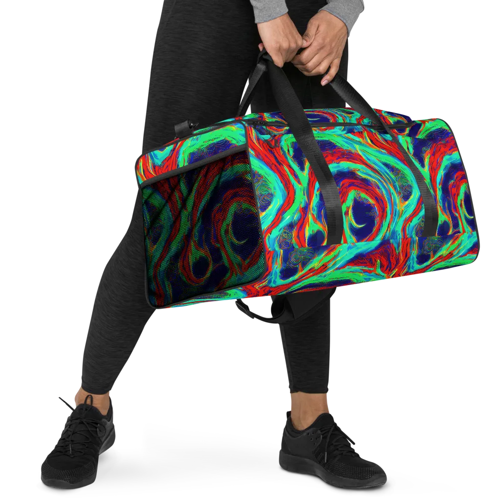 Cerulean Cyclone on Duffle Bag — Right Front