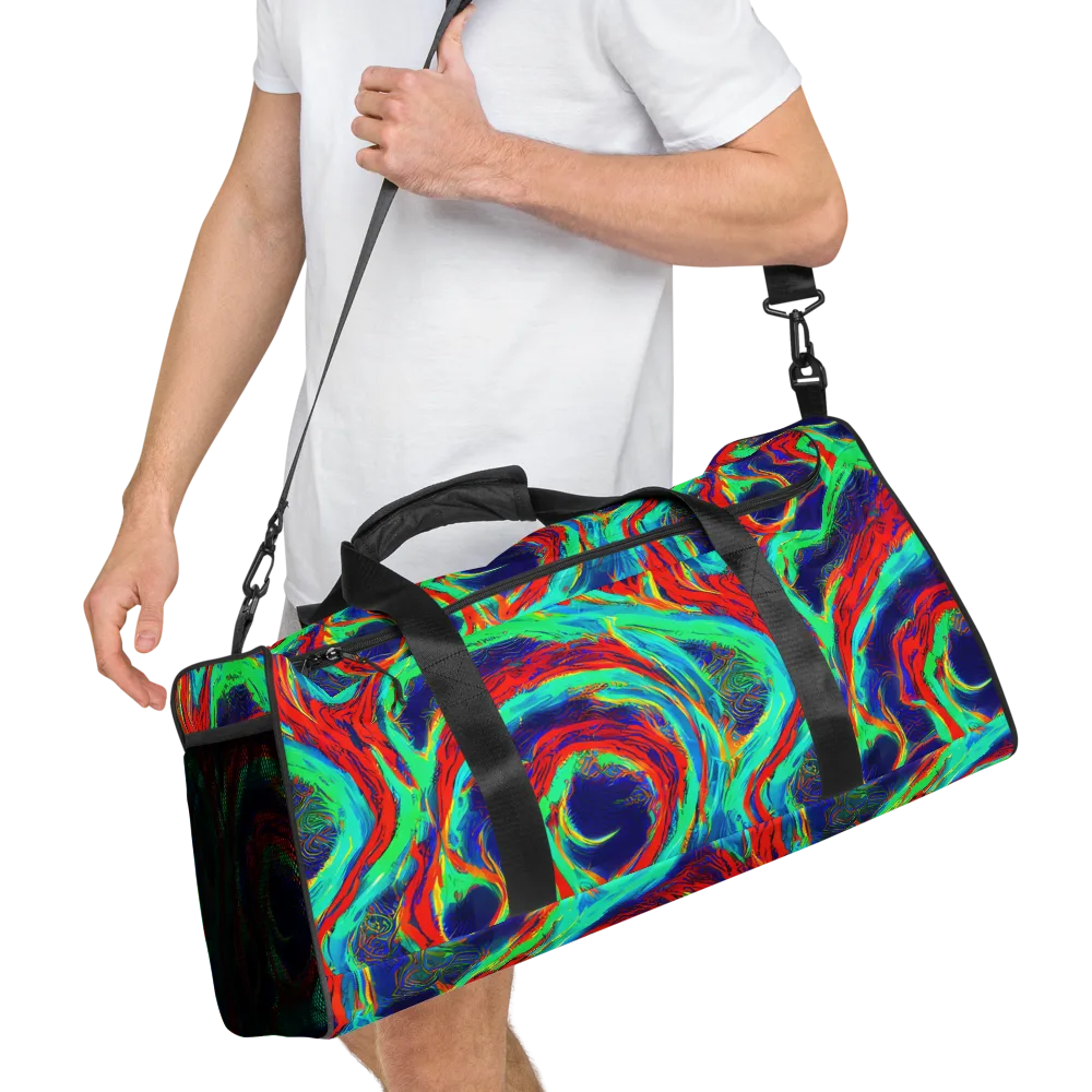Cerulean Cyclone on Duffle Bag — Right Front