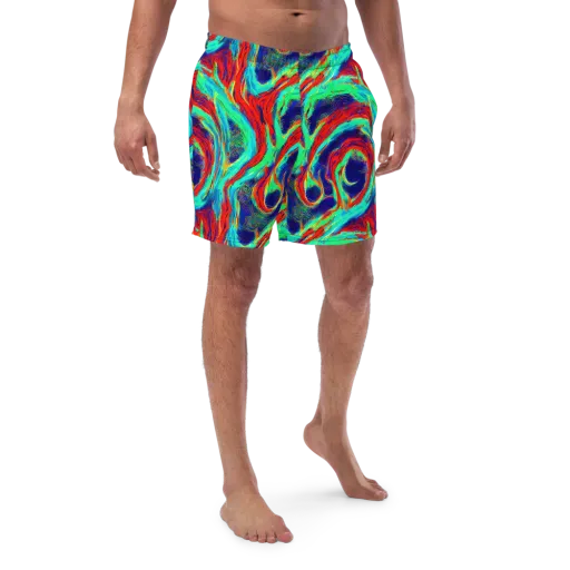 Cerulean Cyclone on a Swim Trunks