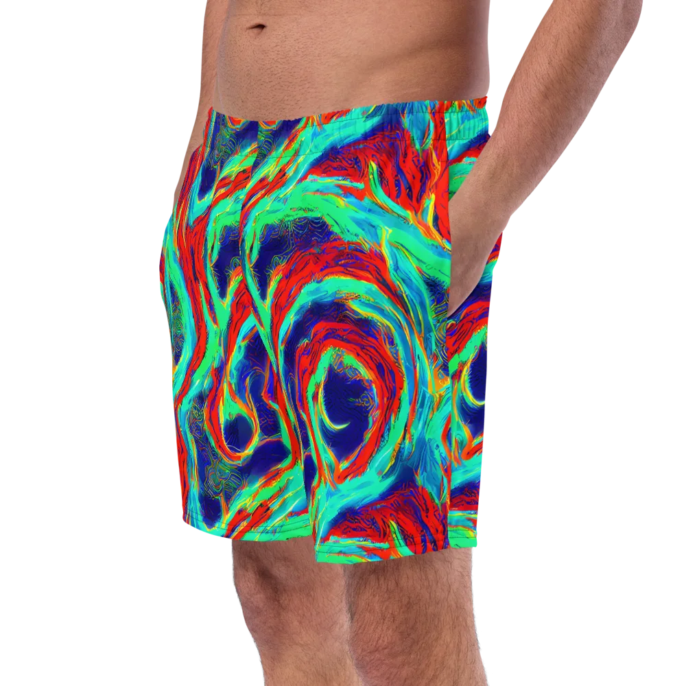 Cerulean Cyclone on Swim Trunks — Left Front