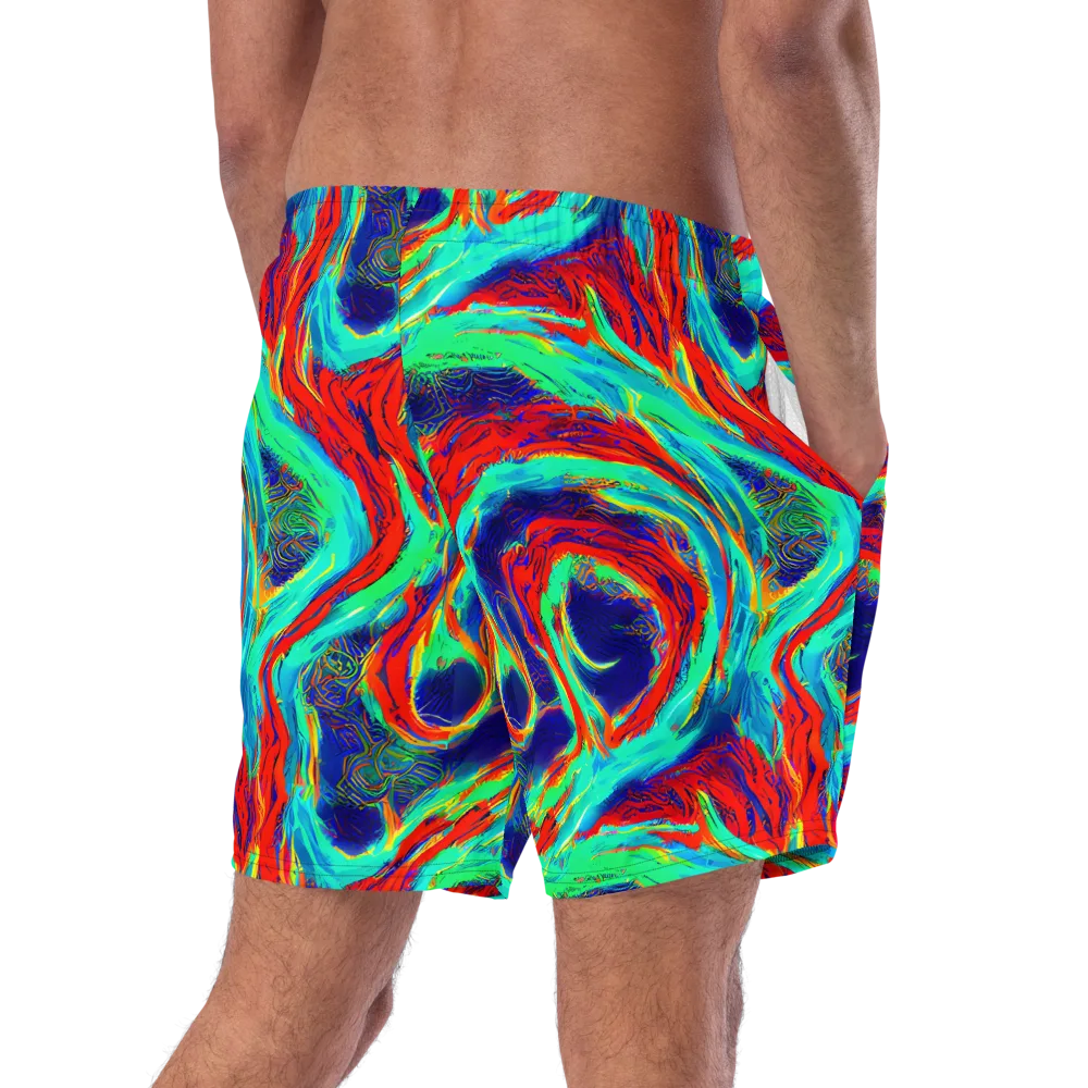 Cerulean Cyclone on Swim Trunks — Right Back