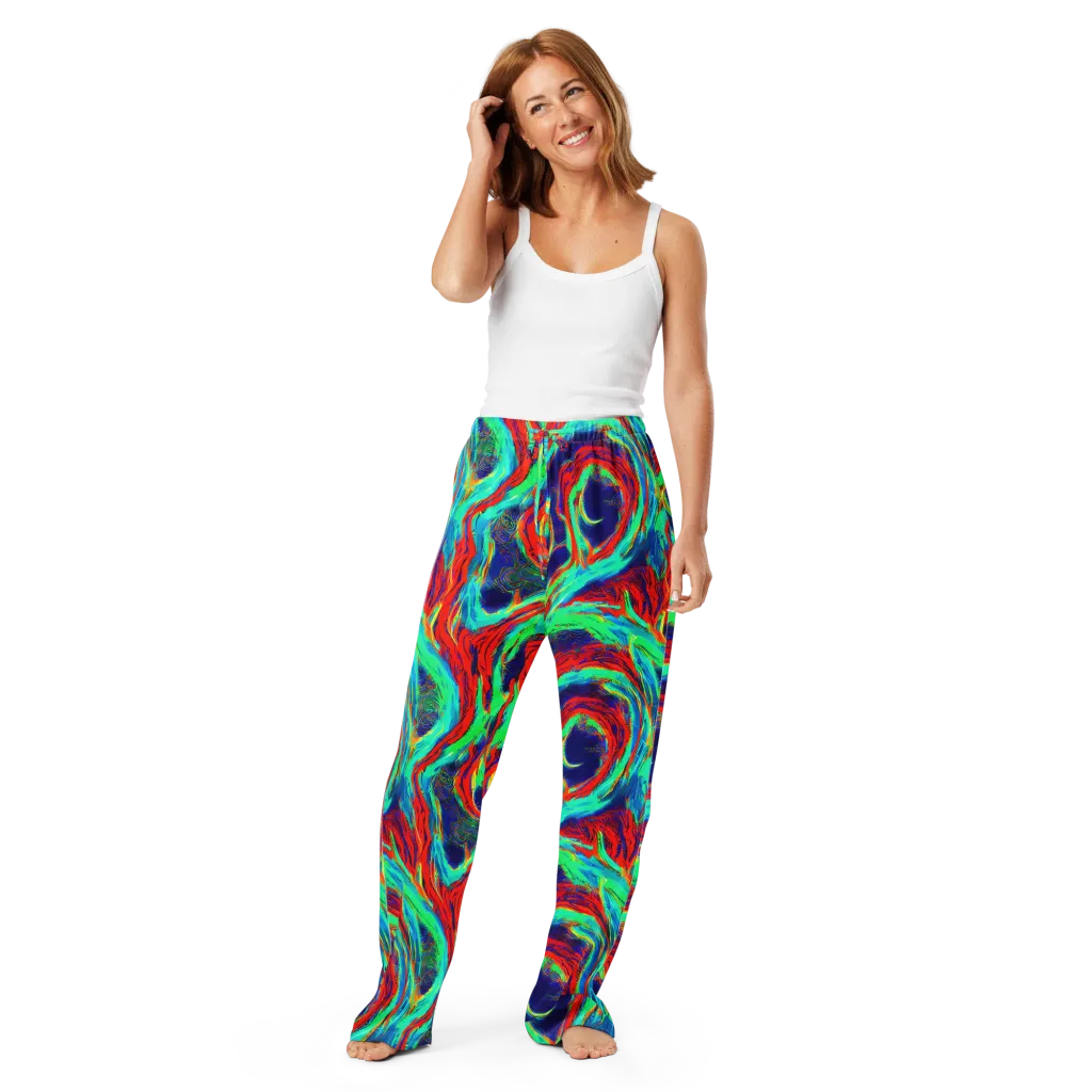 Cerulean Cyclone on Women's Pajama Pants — Front