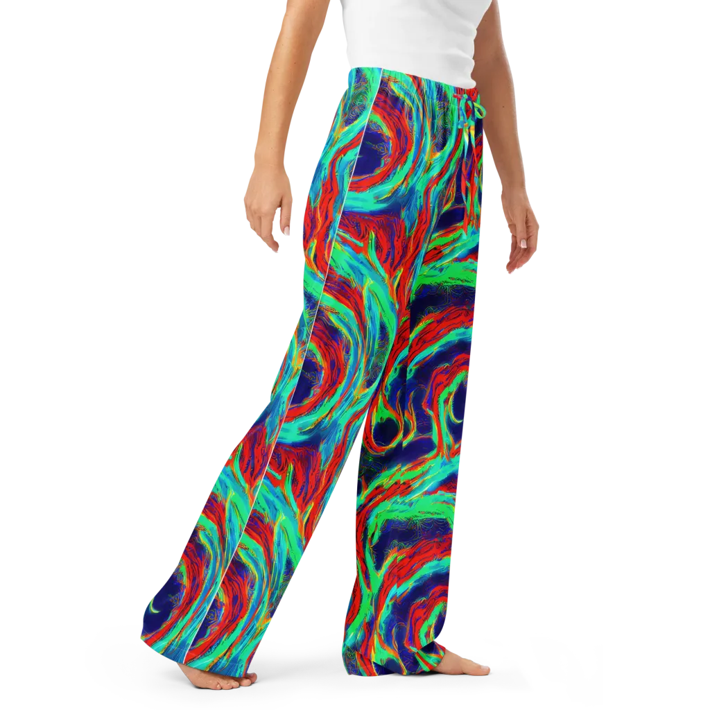 Cerulean Cyclone on Women's Pajama Pants — Right Front