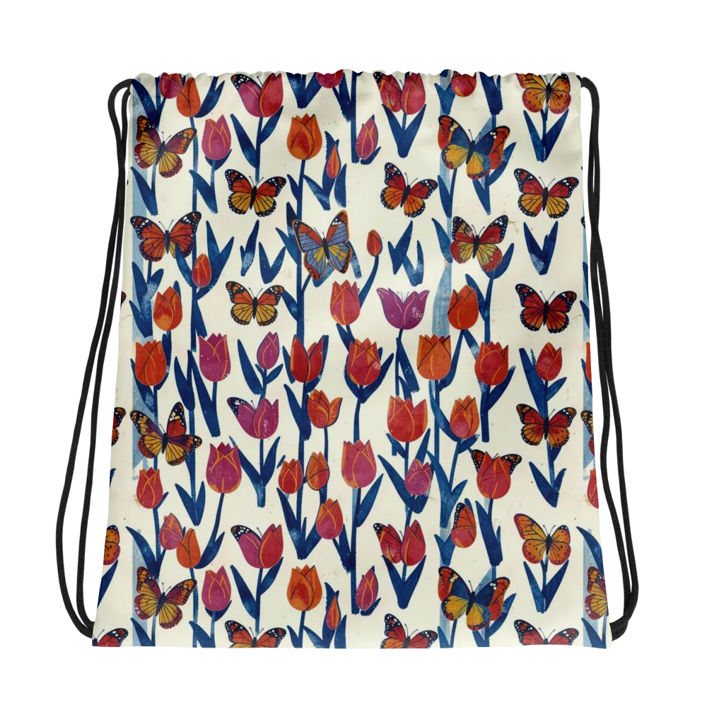 Butterfly Tulip Almanac on Drawstring Bag — Photo