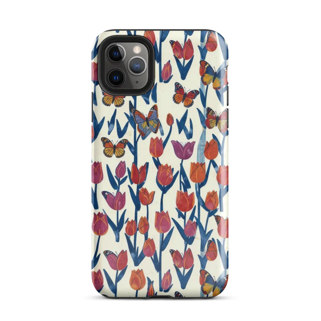 Butterfly Tulip Almanac on Tough Case for iPhone® — Front