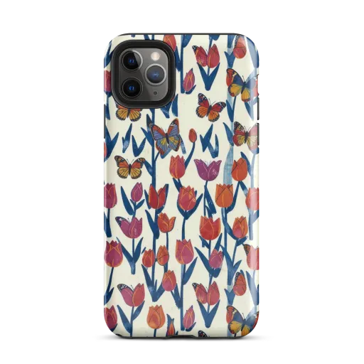 Butterfly Tulip Almanac on a Tough Case for iPhone®