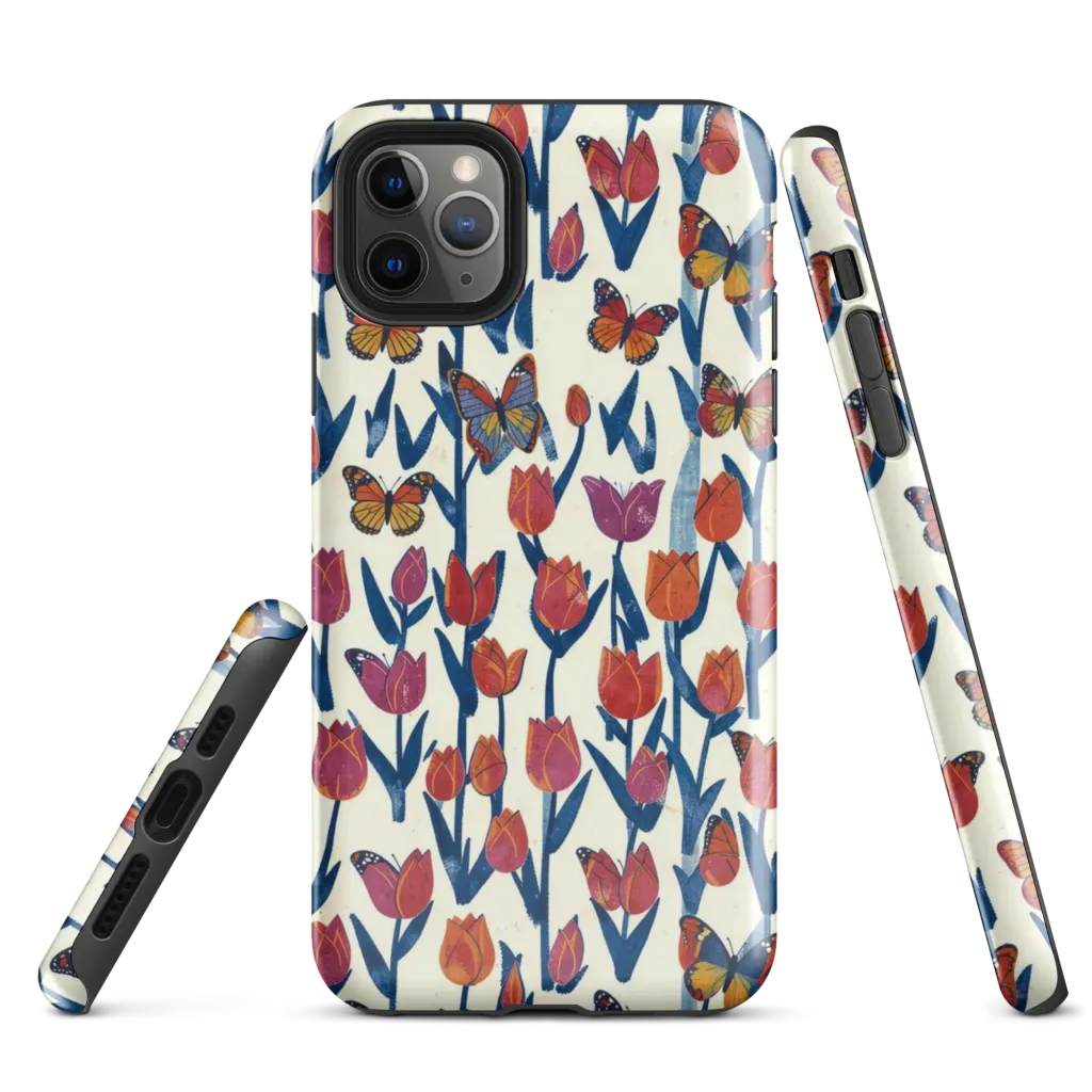 Butterfly Tulip Almanac on Tough Case for iPhone® — Front