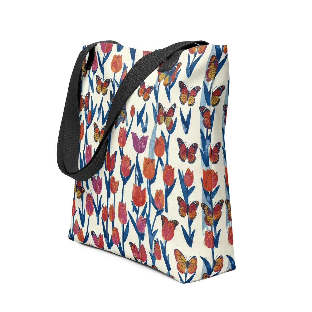 Butterfly Tulip Almanac on Tote Bag — Front