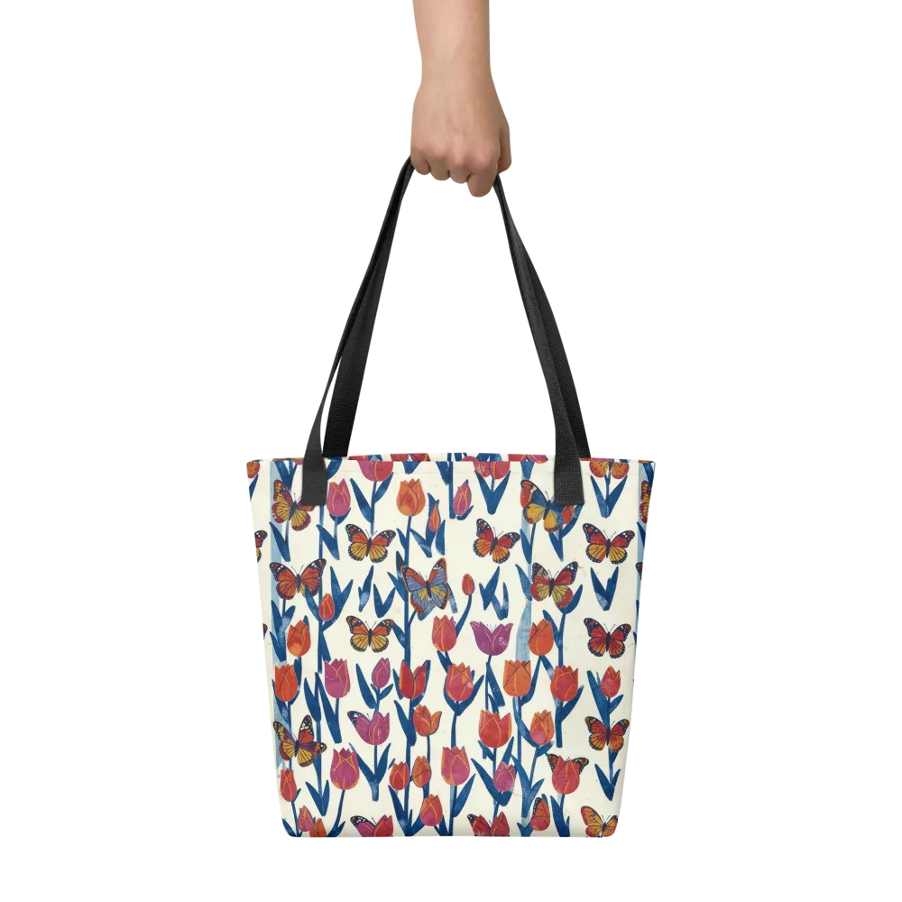 Butterfly Tulip Almanac on Tote Bag — Front
