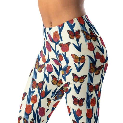 Butterfly Tulip Almanac on a Leggings