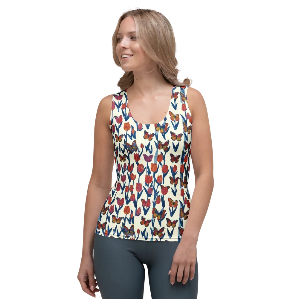 Butterfly Tulip Almanac on Women's Tank Top — Front