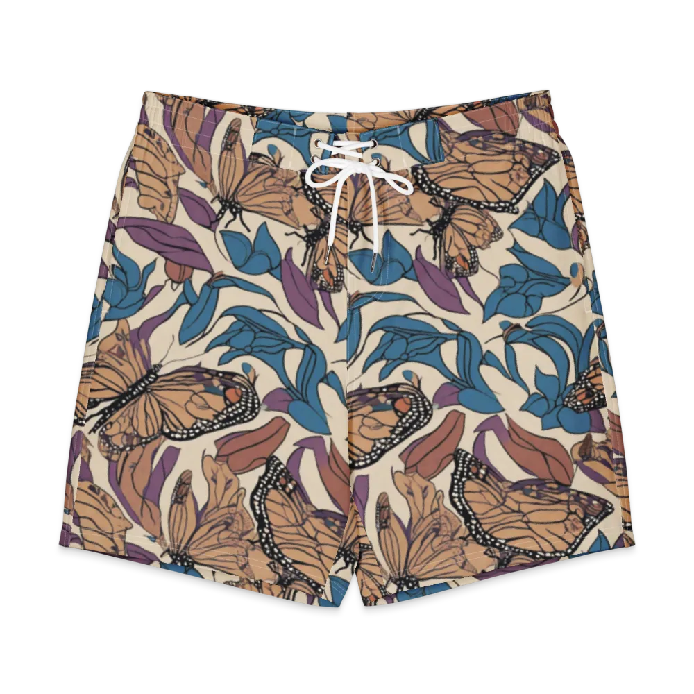 Cobalt Wings on Men's Board Shorts — Front