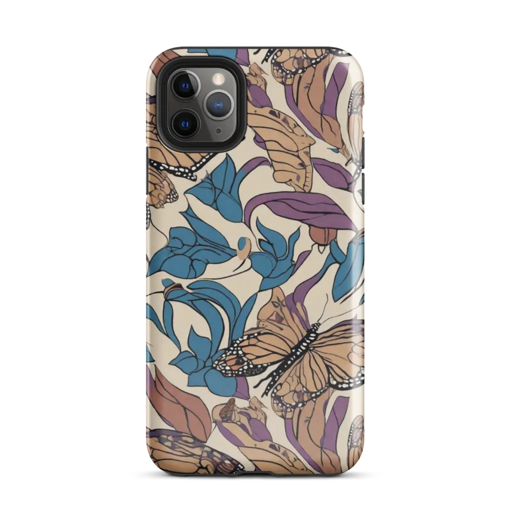 Cobalt Wings on Tough Case for iPhone® — Front