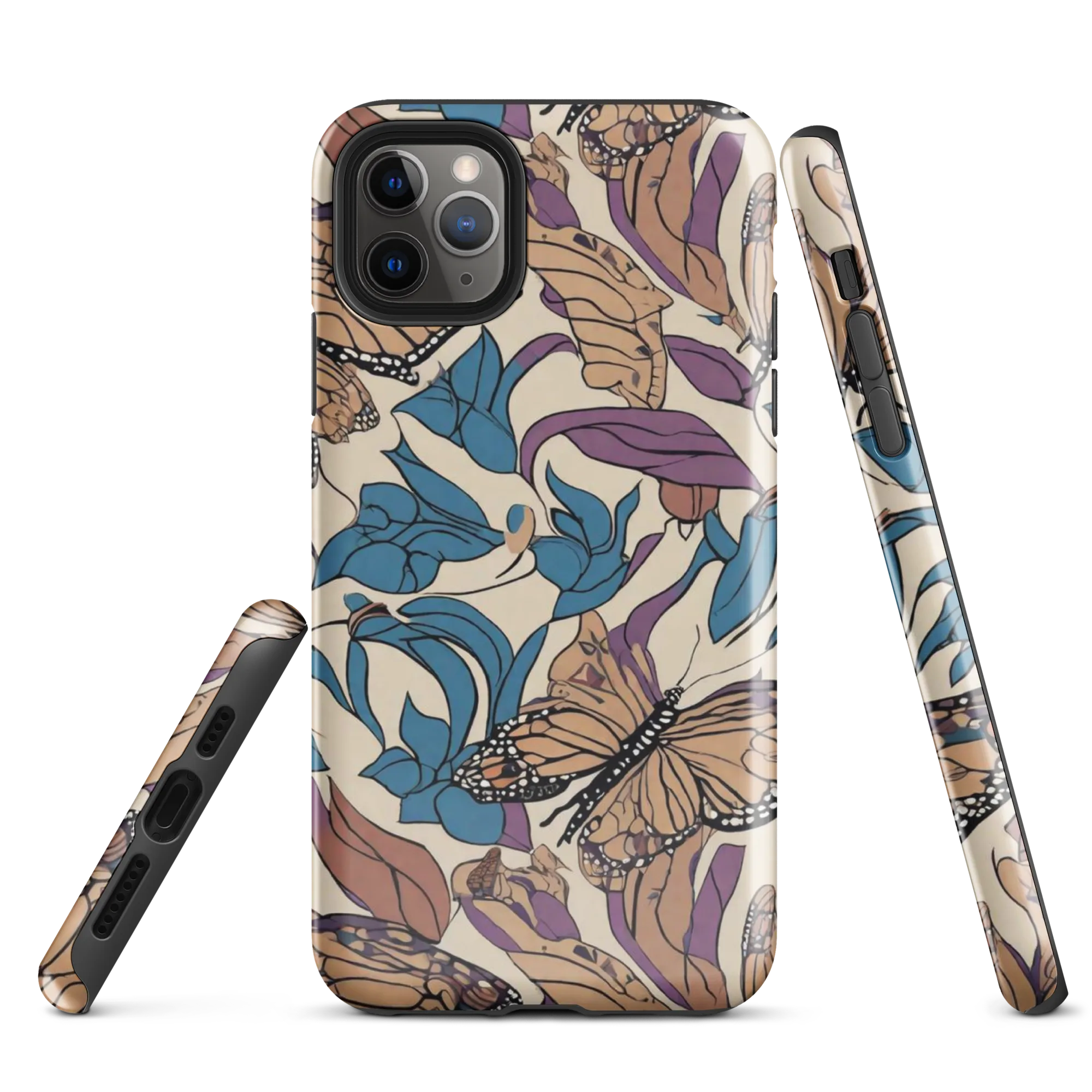 Cobalt Wings on Tough Case for iPhone® — Front