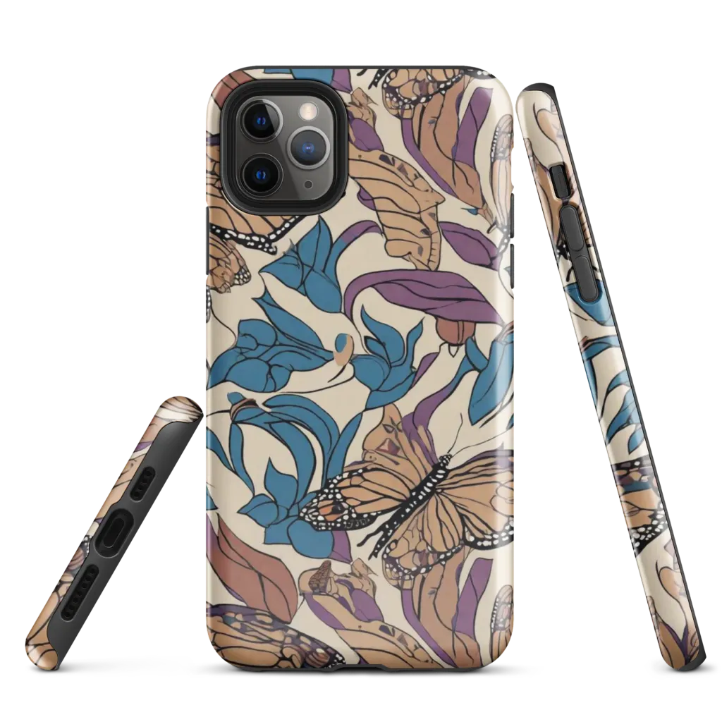 Cobalt Wings on Tough Case for iPhone® — Front