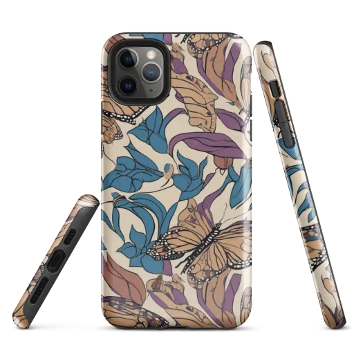 Cobalt Wings on a Tough Case for iPhone®
