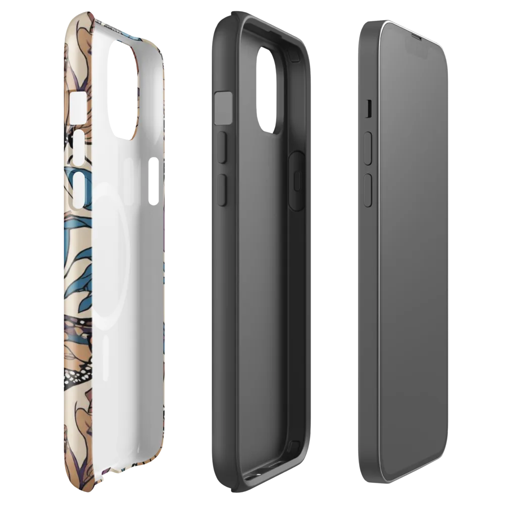 Cobalt Wings on MagSafe Tough Case for iPhone® — Front