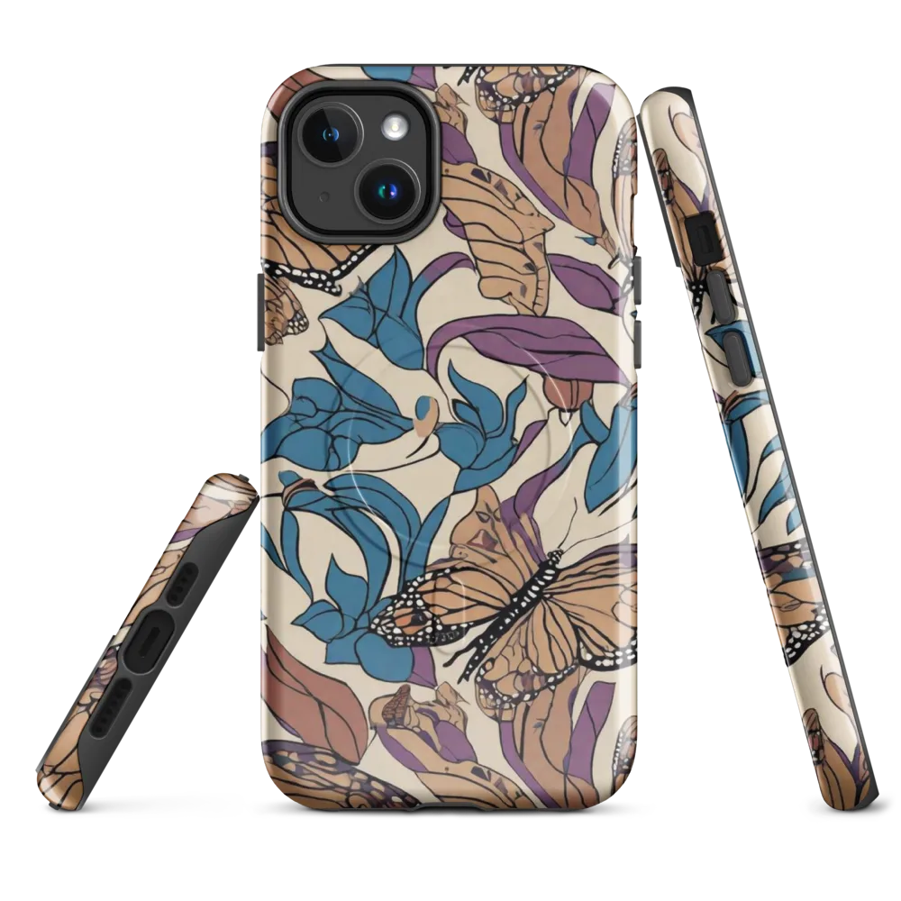 Cobalt Wings on MagSafe Tough Case for iPhone® — Front