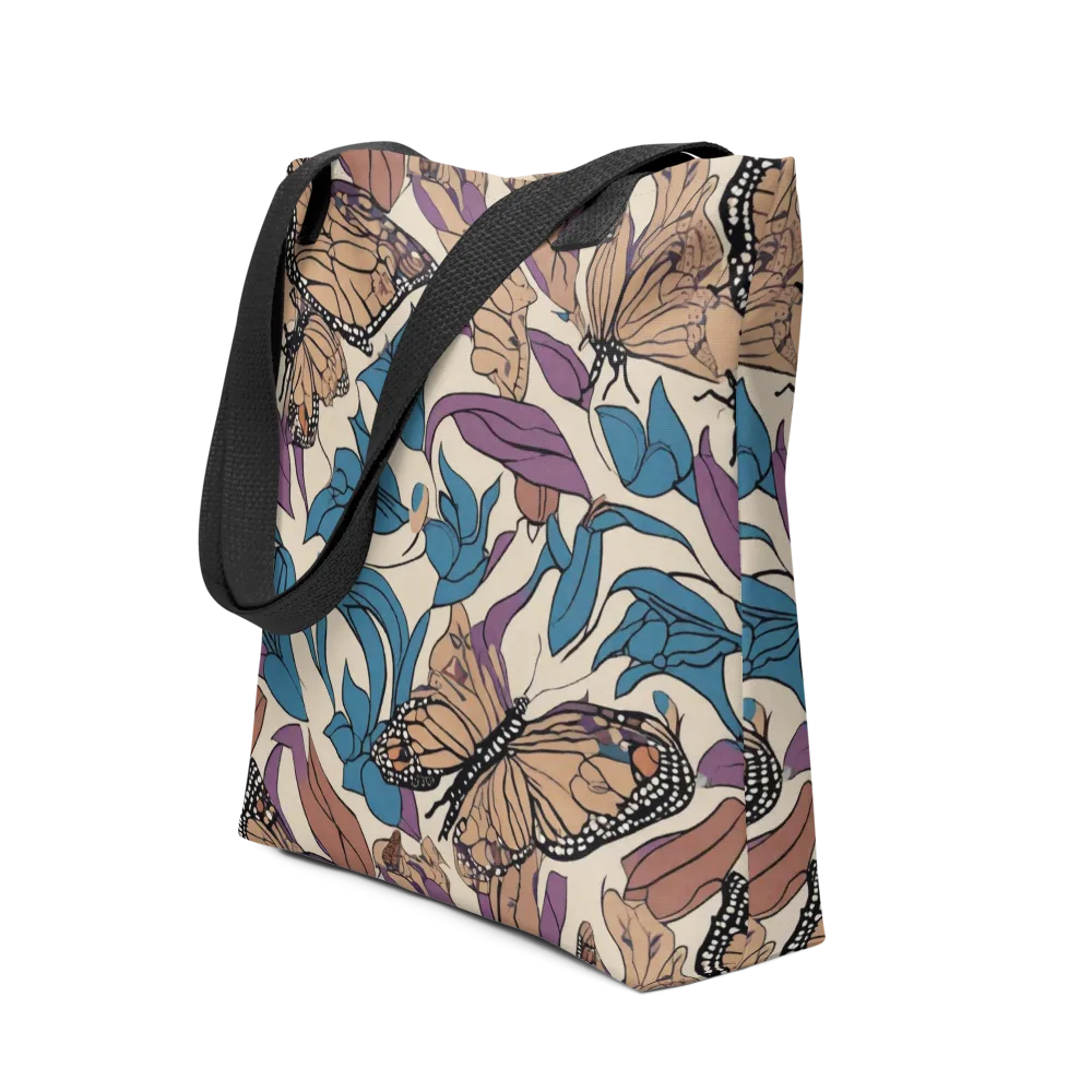 Cobalt Wings on Tote Bag — Front