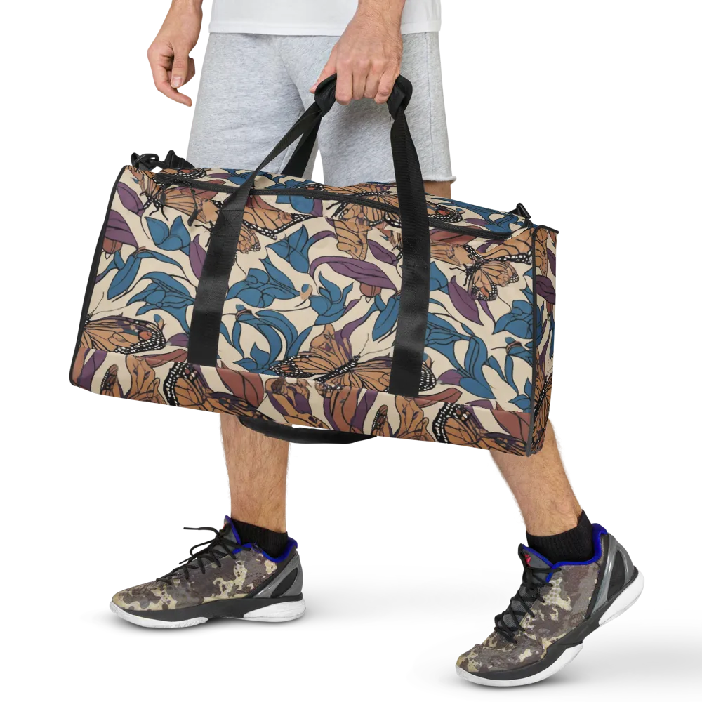 Cobalt Wings on Duffle Bag — Front
