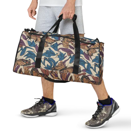 Cobalt Wings on a Duffle Bag