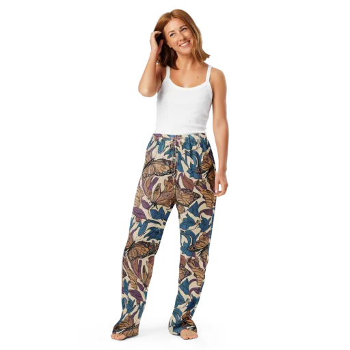 Cobalt Wings on a Women's Pajama Pants