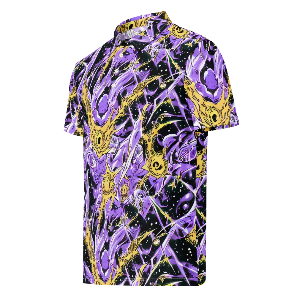 Violet Riot on Men's Slim Fit Polo Shirt — Left Front