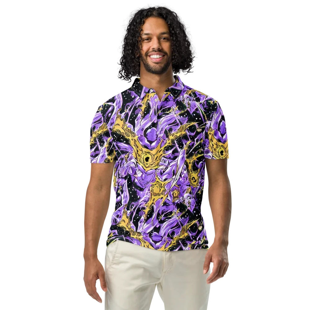 Violet Riot on Men's Slim Fit Polo Shirt — Front