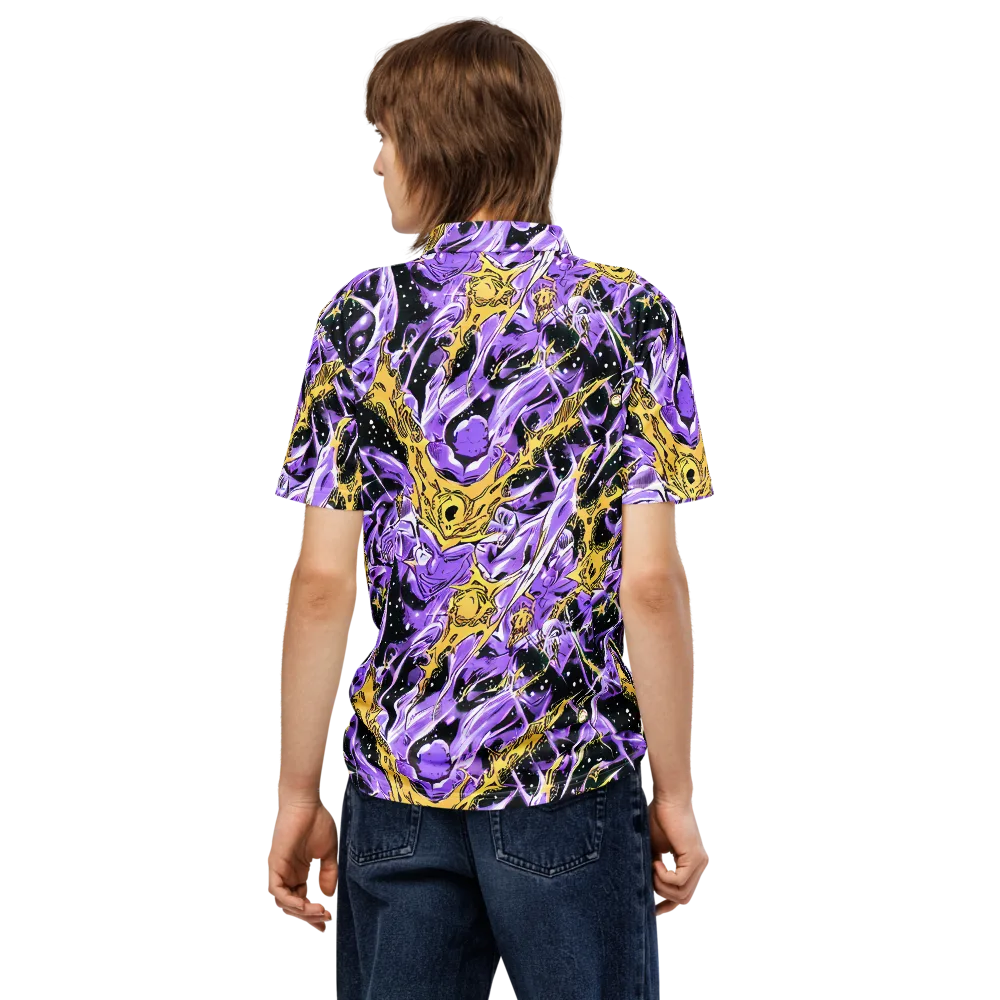 Violet Riot on Men's Slim Fit Polo Shirt — Back