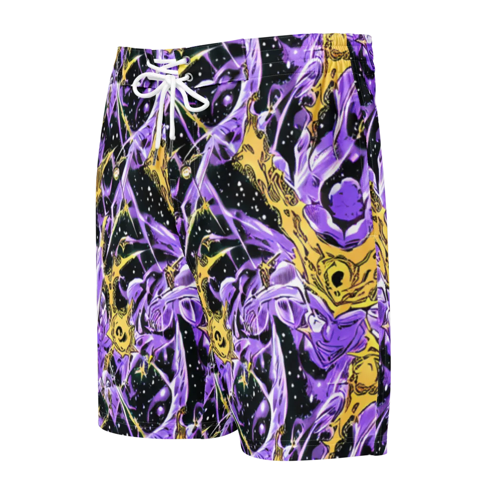 Violet Riot on Men's Board Shorts — Front