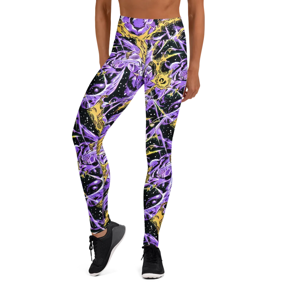Violet Riot on Yoga Leggings — Front