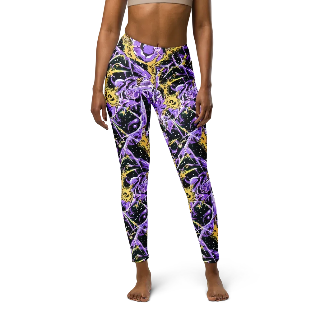Violet Riot on Yoga Leggings — Front