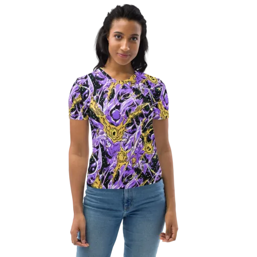 Violet Riot on a Women's Crew Neck T-Shirt