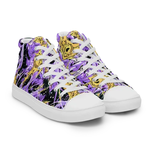 Violet Riot on a Women's High Top Canvas Shoes