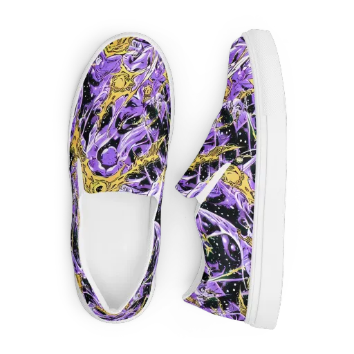 Violet Riot on a Men's Slip-On Canvas Shoes
