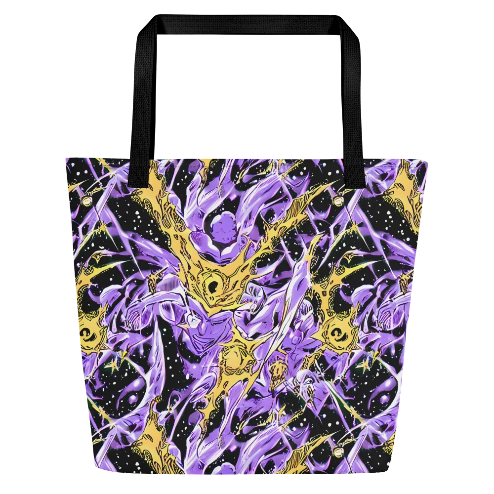 Violet Riot on Large Tote Bag W/ Pocket — Front