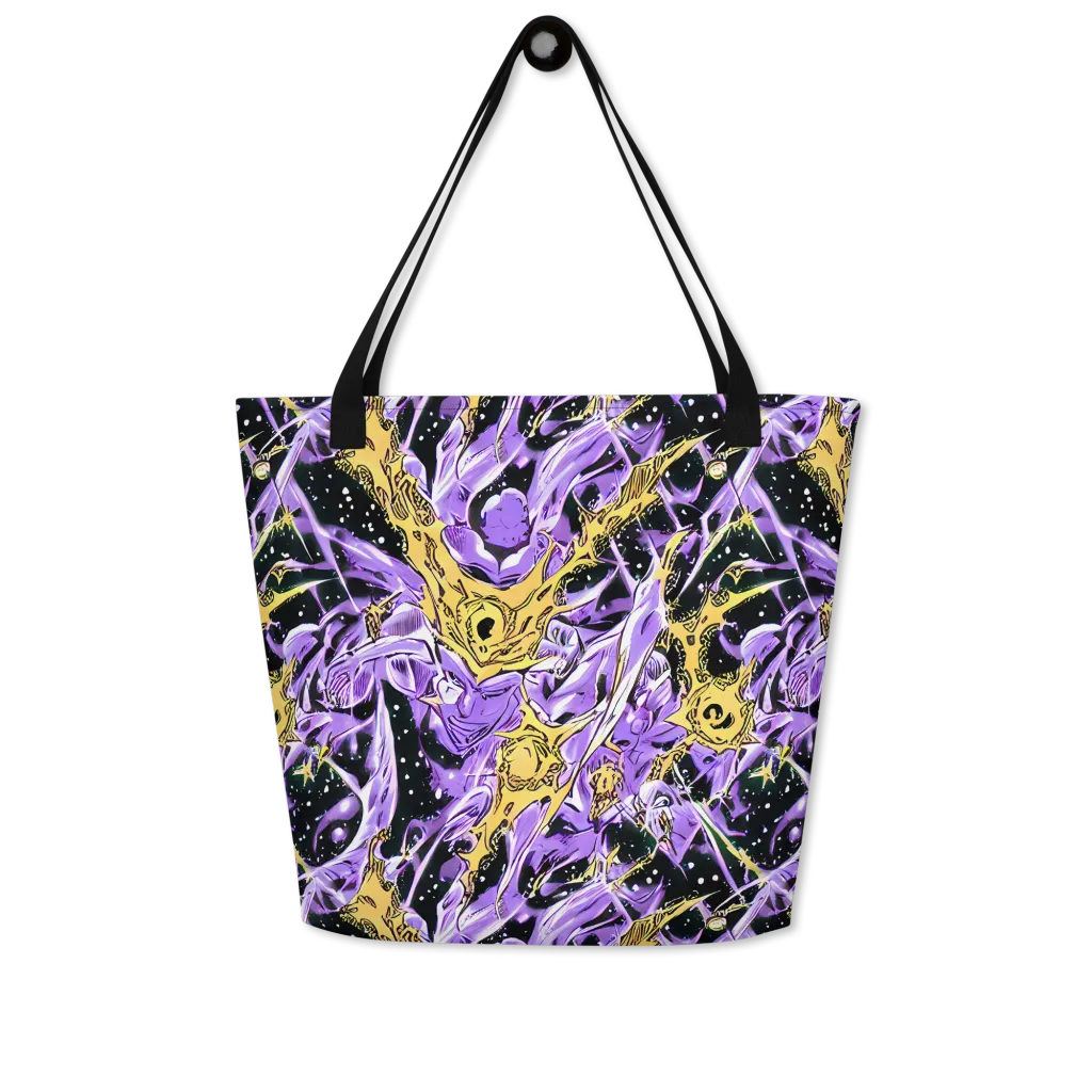 Violet Riot on Large Tote Bag W/ Pocket — Front