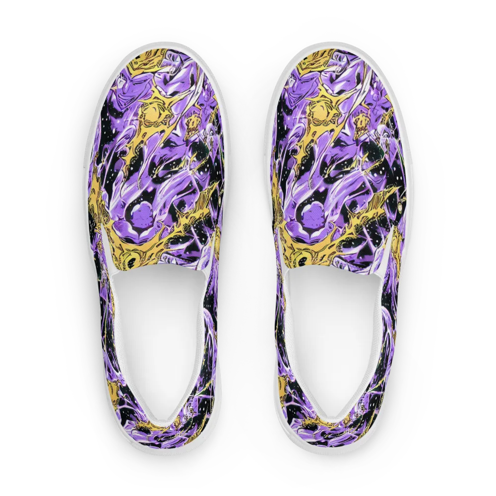 Violet Riot on Women's Slip-On Canvas Shoes — Front
