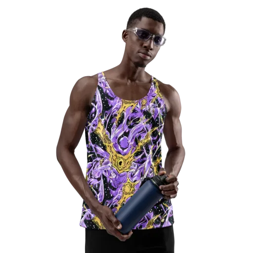 Violet Riot on a Men's Tank Top