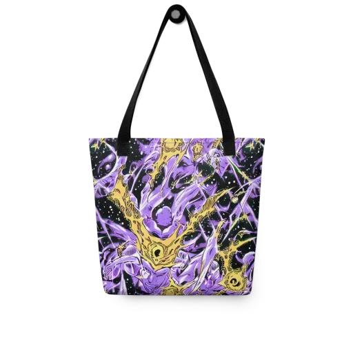 Violet Riot on a Tote Bag