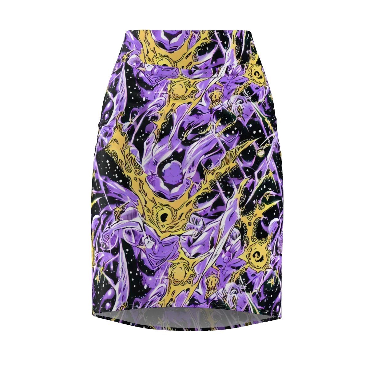 Violet Riot on Pencil Skirt — Front