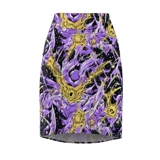 Violet Riot on a Pencil Skirt